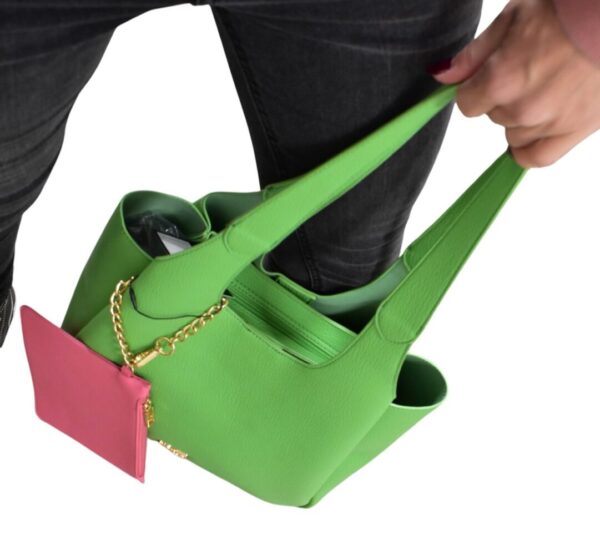 Dámska veľká zelená shopper kabelka NOBO N317 - Image 5