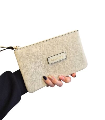 Kožená krémová kozmetická taška BAGGER 0140-2