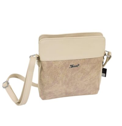 Dámska crossbody krémová kabelka KAREN K214
