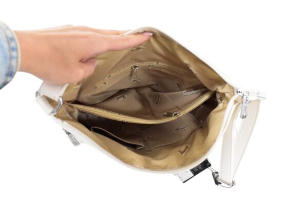 Dámska krémová crossbody kabelka KAREN K165 - Image 6