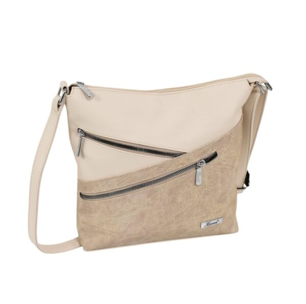 Dámska krémová crossbody kabelka KAREN K165