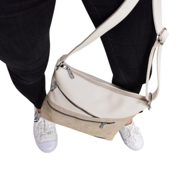 Dámska krémová crossbody kabelka KAREN K165 - Image 5