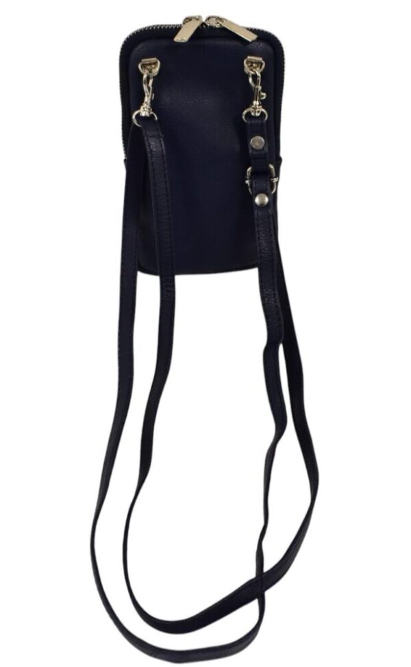 Kožený univerzálny modrý mobil bags Gina L163 - Image 4