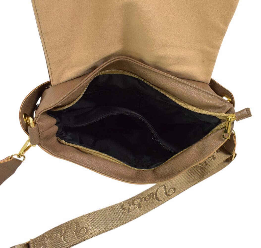 Dámska crossbody preklop hnedá kabelka VIA55 V220 – Obrázok 7