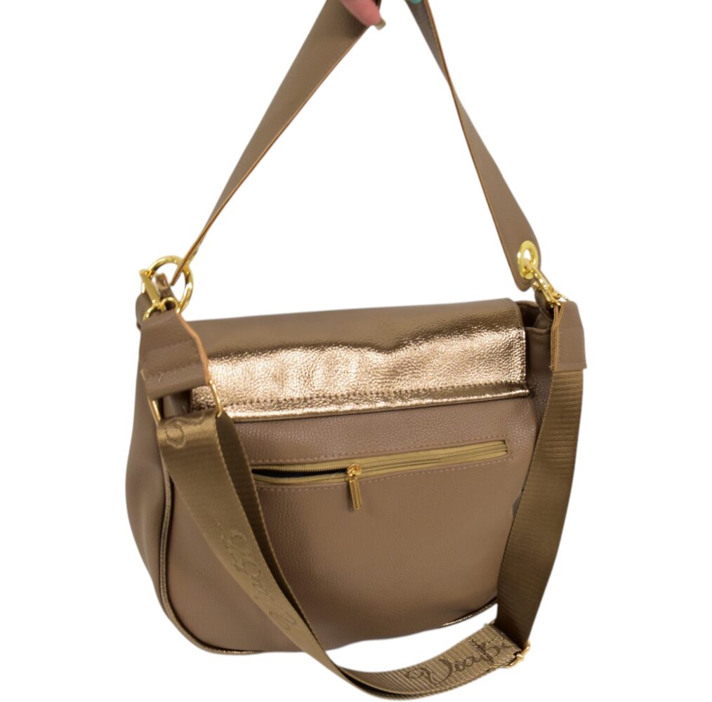 Dámska crossbody preklop hnedá kabelka VIA55 V220 – Obrázok 6