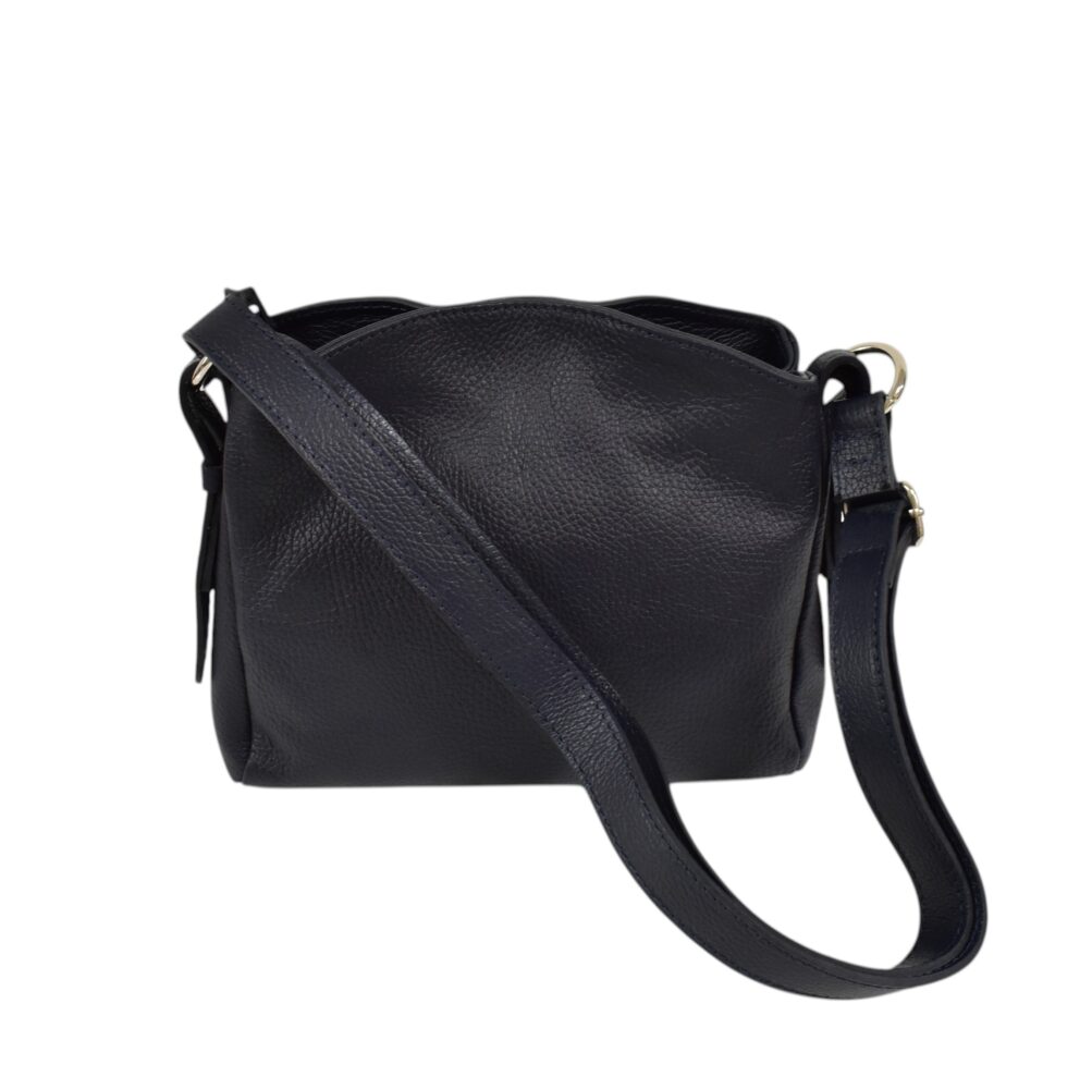 Dámska kožená modrá crossbody kabelka ITALY V123 – Obrázok 5