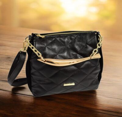 Elegantná dámska čierna kabelka do ruky SM139