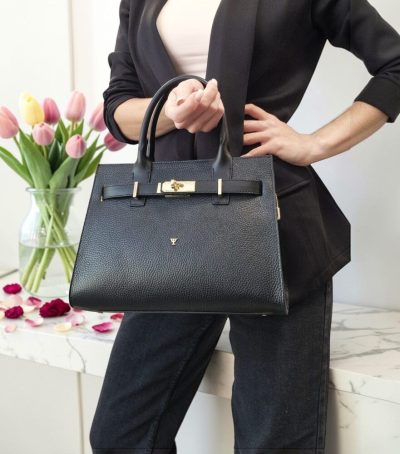 Dámska čierna elegantná kabelka BAGGER 0195