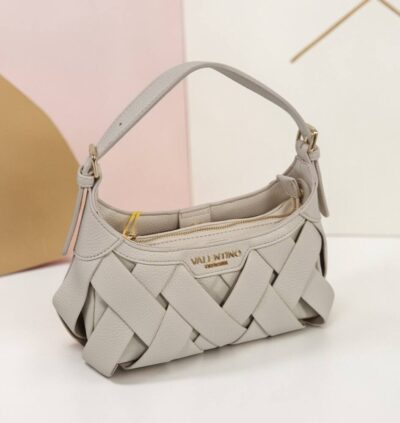 Menšia krémová kabelka do ruky/na rameno V2