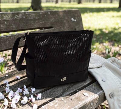 Crossbody čierna dámska kabelka GROSSO GS96