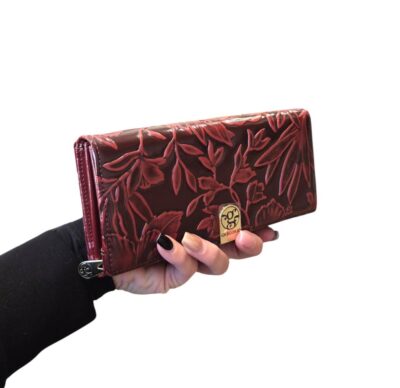 Kožená dámska bordová peňaženka GREGORIO HL1