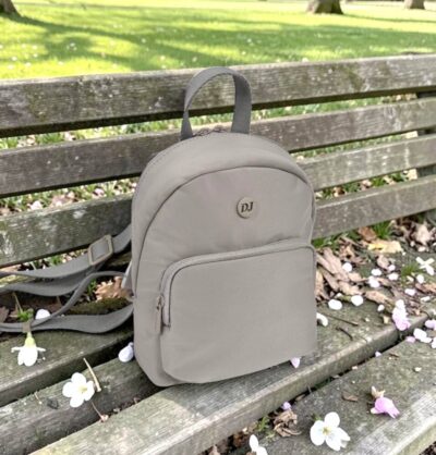 Malý dámsky látkový šedý ruksak DAVID J. DJ748