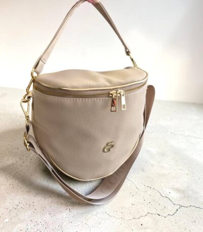 Crossbody dámska krémová ľadvinka GROSSO GS10