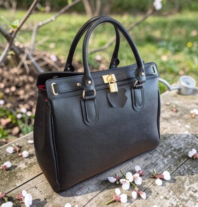 Čierna farba ktorá sa hodí ku každému outfitu. Množstvo úložného priestoru s vreckami na drobnosti a stredovou priehradkou na zips