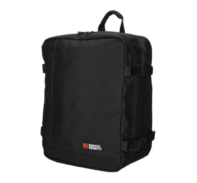 Cestovný kabínový čierny batoh 40x30x20 Benetti 546