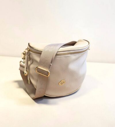 Crossbody dámska krémová ľadvinka GROSSO GS11