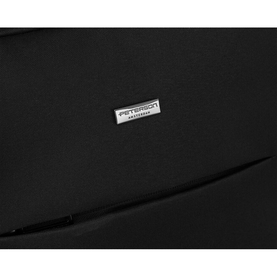 Veľký cestovný čierny ruksak s USB PETERSON P32 – Obrázok 4