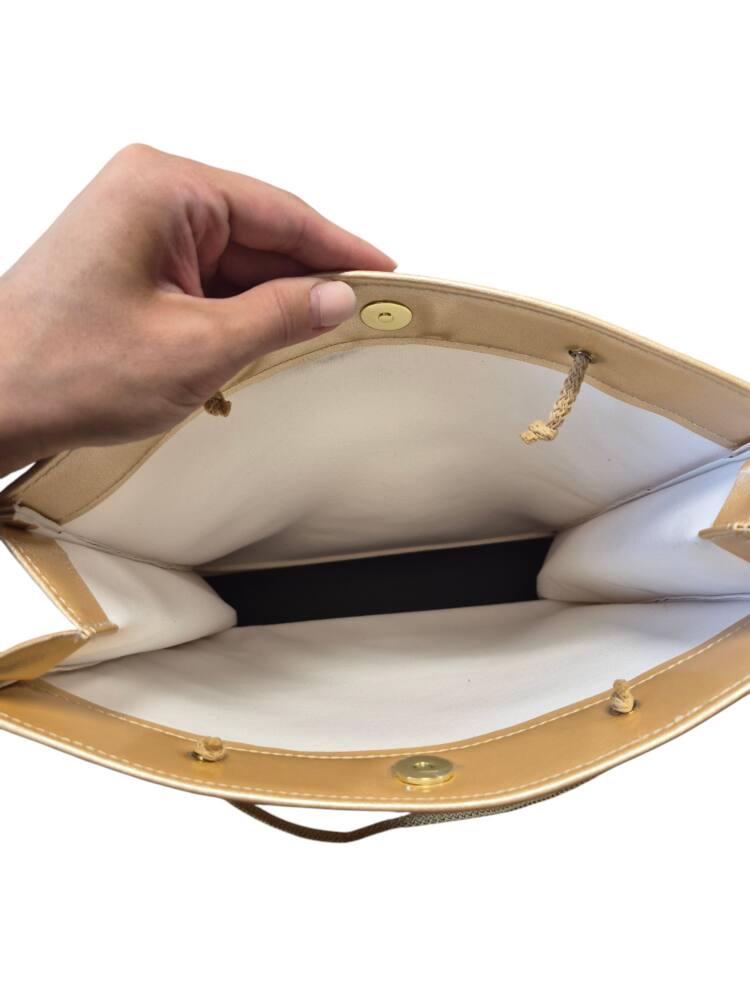 Shopper zlatá laková taška A4 BAGGER 0070 – Obrázok 3