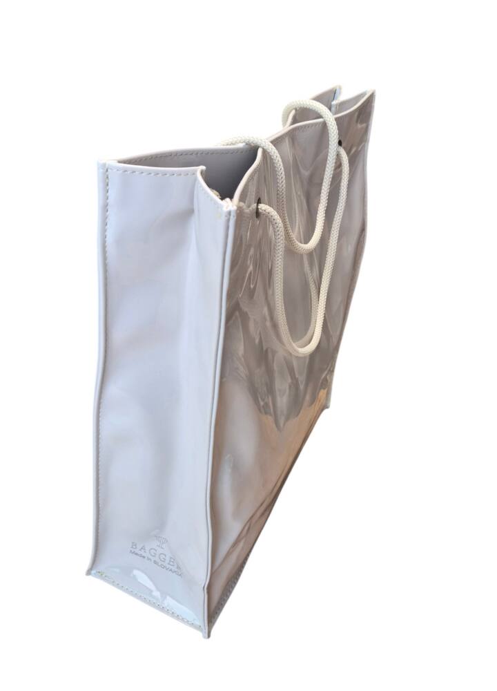 Shopper šedá lakovaná taška A4 BAGGER 0070 – Obrázok 2