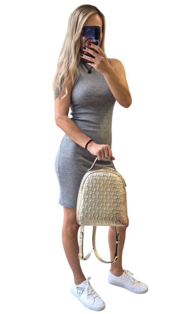 Kožený elegantný dámsky zlatý ruksak BAGGER 0154 – Obrázok 10