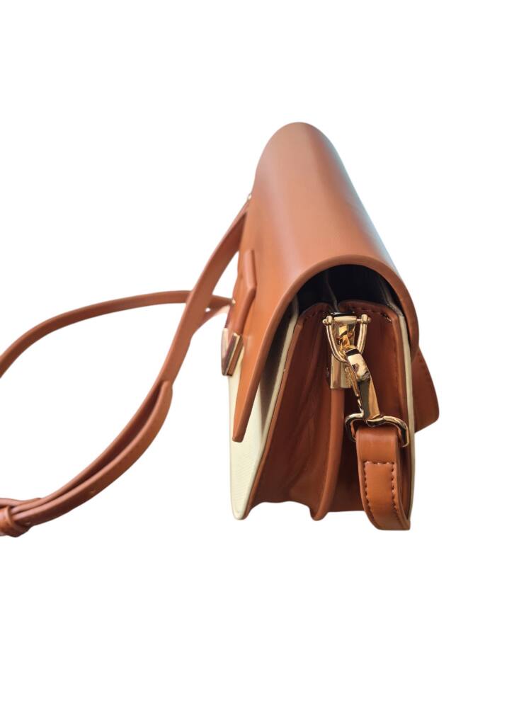 Oválna hnedá malá crossbody PETERSON kabelka 145 – Obrázok 5