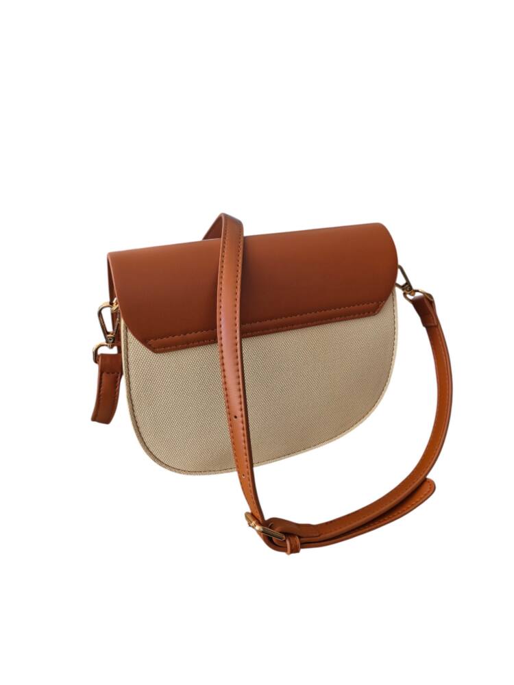 Oválna hnedá malá crossbody PETERSON kabelka 145 – Obrázok 7