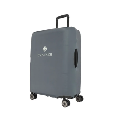 Šedý obal poťah na veľký kufor L Travelite 317