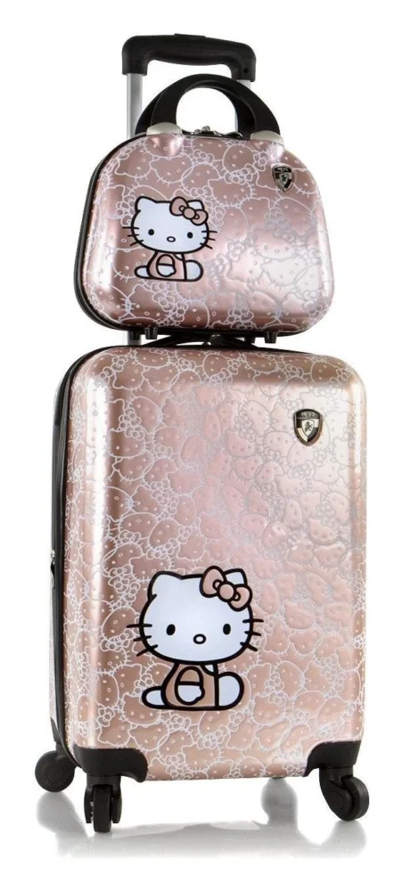 Detský metalický kufor Hello Kitty + Kozmetický kufor HEYS 163 – Obrázok 2