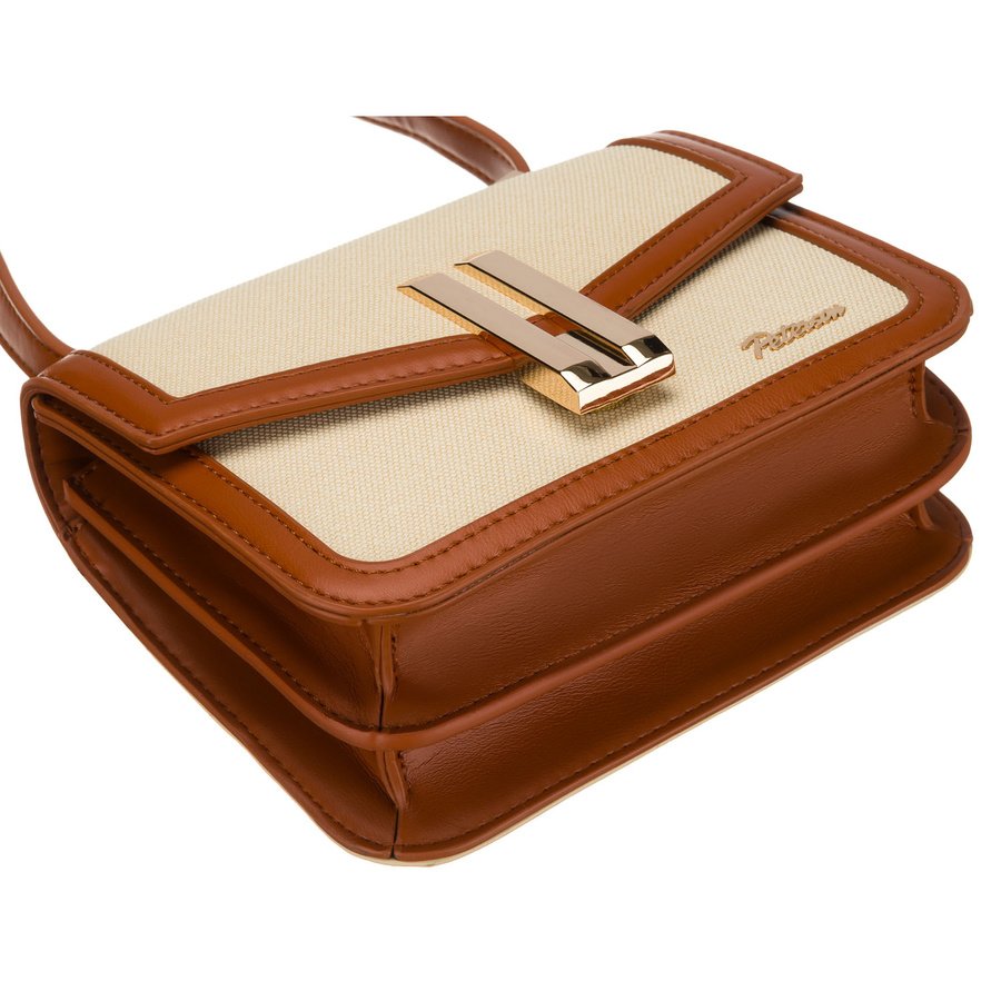 Dámska hnedá messenger crossbody kabelka P590 – Obrázok 4