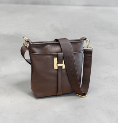 Crossbody dámska hnedá kabelka GROSSO G315
