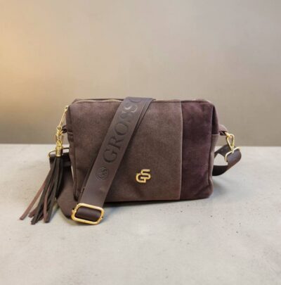 Crossbody menšia hnedá kabelka GROSSO GS33