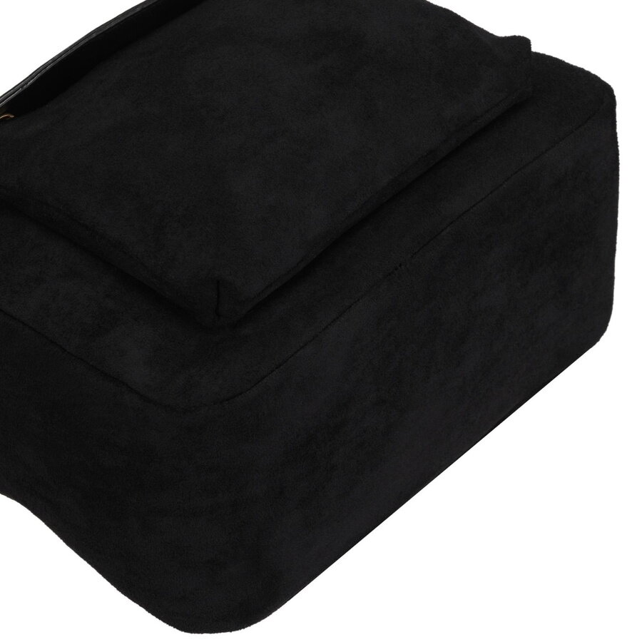 Semišová čierna crossbody kabelka PETERSON 769 – Obrázok 11