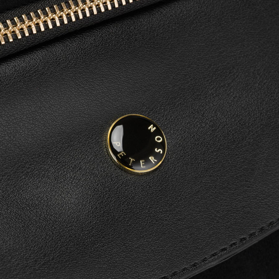 Semišová čierna crossbody kabelka PETERSON 769 – Obrázok 5