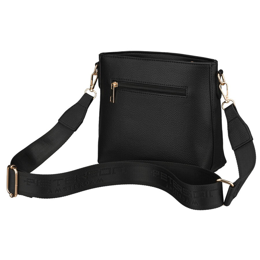 Elegantná crossbody čierna kabelka PETERSON 567 – Obrázok 9