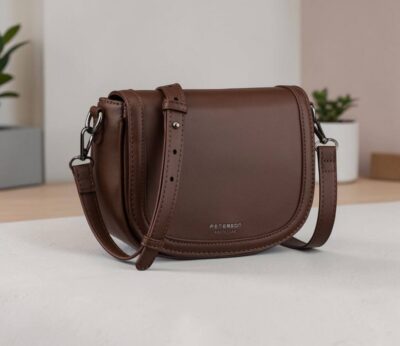 Dámska hnedá crossbody kabelka PETERSON 443