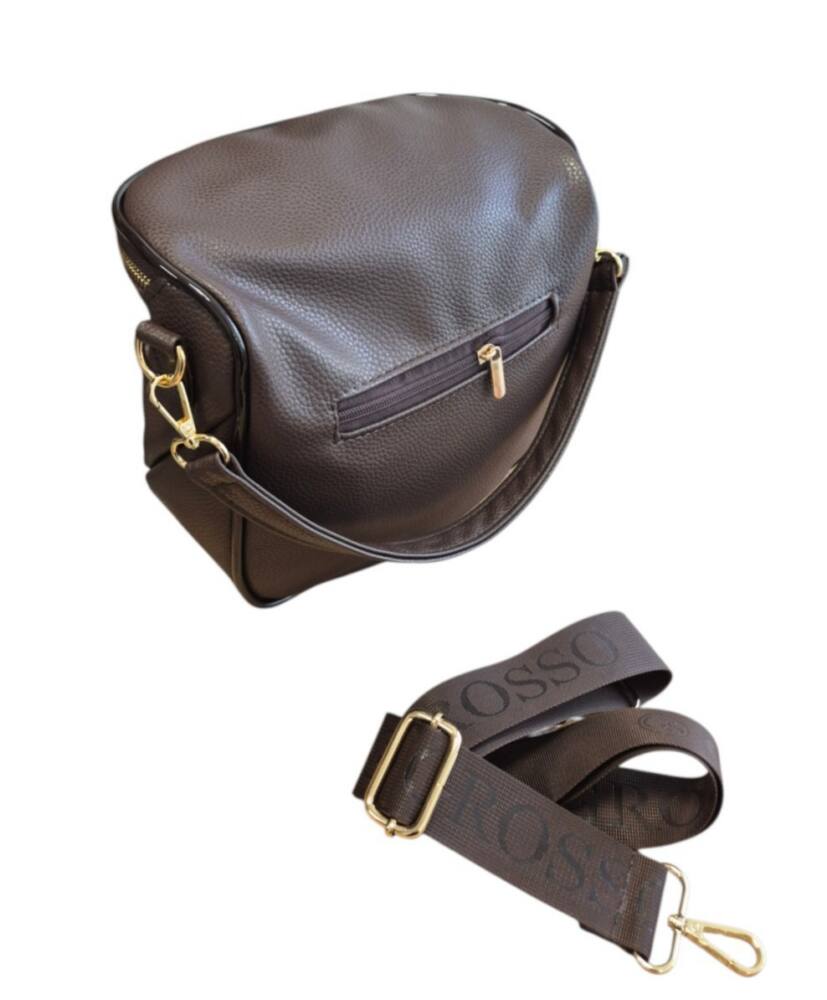 Crossbody dámska hnedá ľadvinka GROSSO GS11 – Obrázok 6