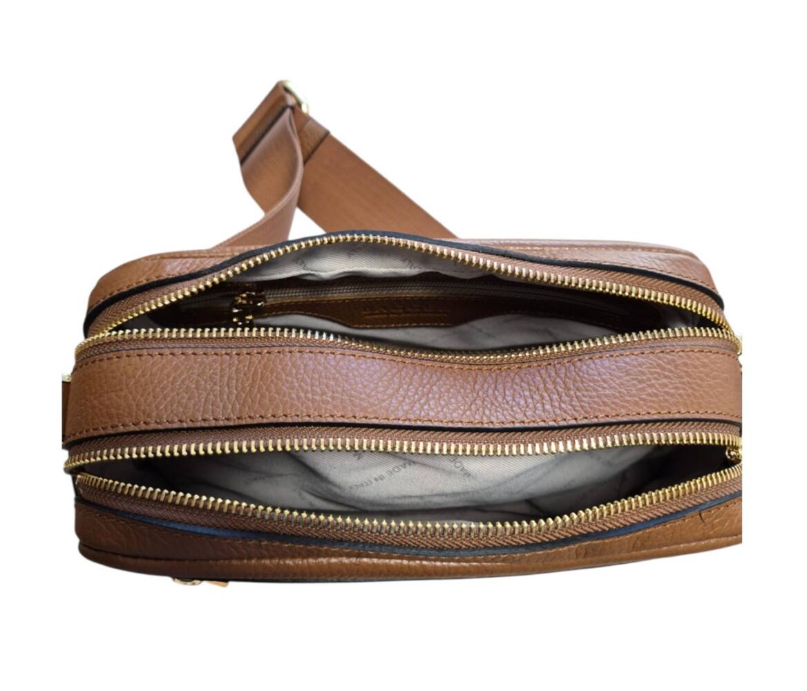 Crossbody kožená hnedá/camel kabelka BAGGER 0150 – Obrázok 5