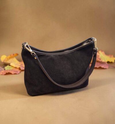 Crossbody hnedá kabelka z brúsenej kože ITALY 341