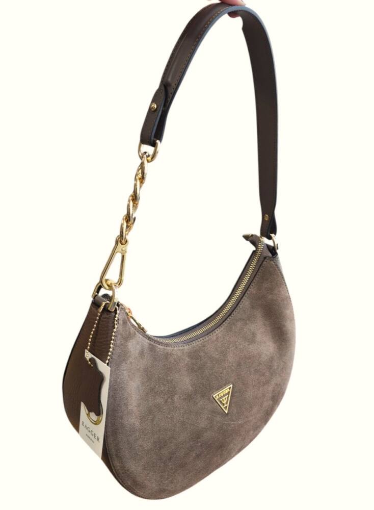 Lodičková béžová kabelka brúsená koža BAGGER 0197 – Obrázok 4