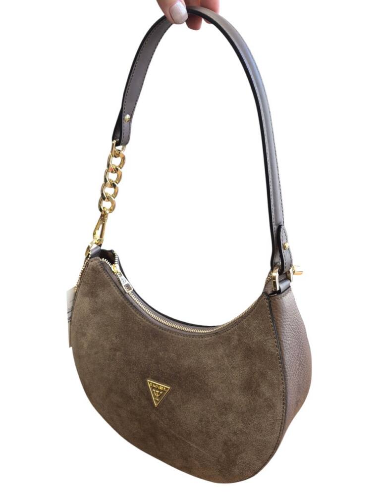Lodičková béžová kabelka brúsená koža BAGGER 0197 – Obrázok 5