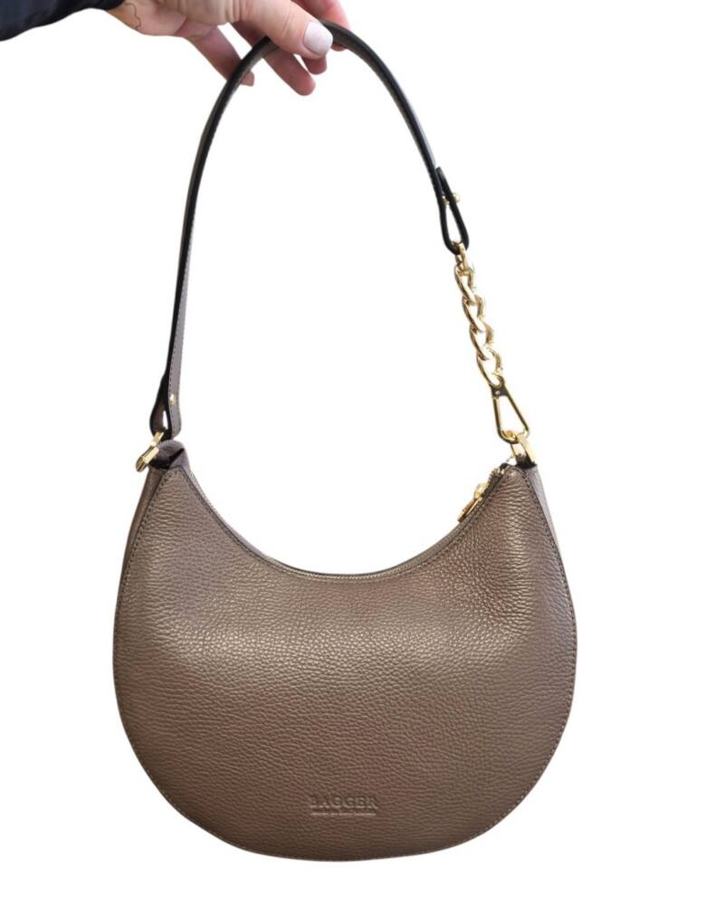 Lodičková béžová kabelka brúsená koža BAGGER 0197 – Obrázok 7