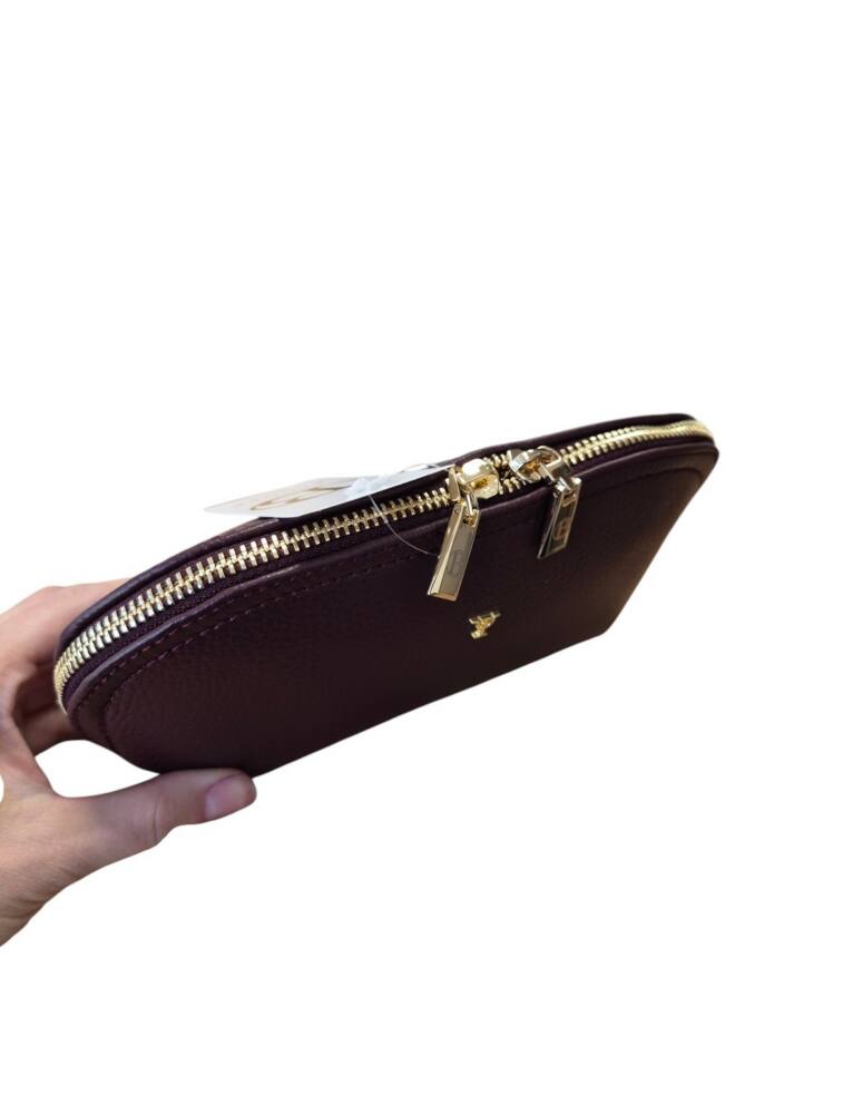 Kožená burgundy kozmetická taška BAGGER 0074 – Obrázok 2
