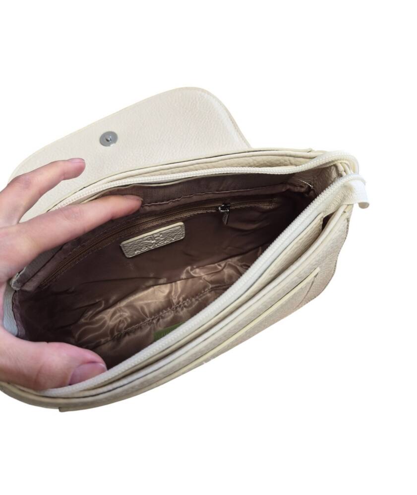Crossbody krémová kabelka ROVICKY 248 – Obrázok 4